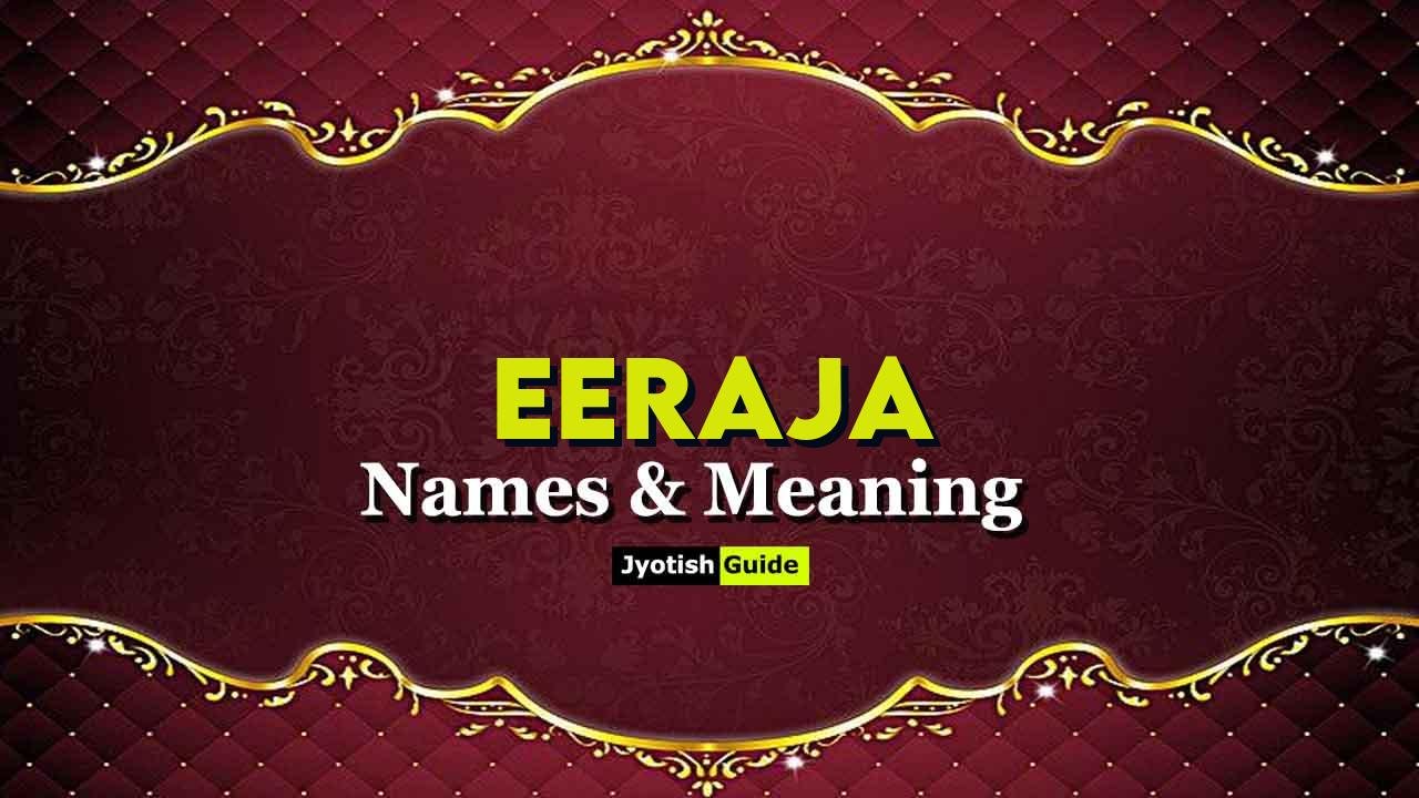 eeraja name meaning