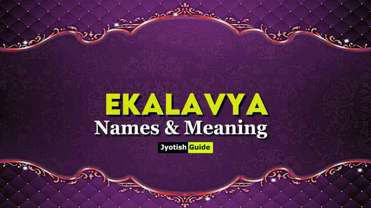 ekalavya name meaning