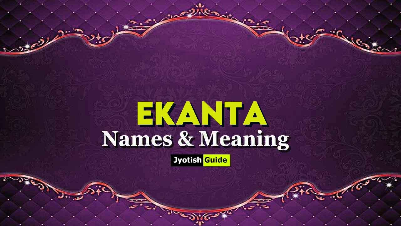 ekanta name meaning