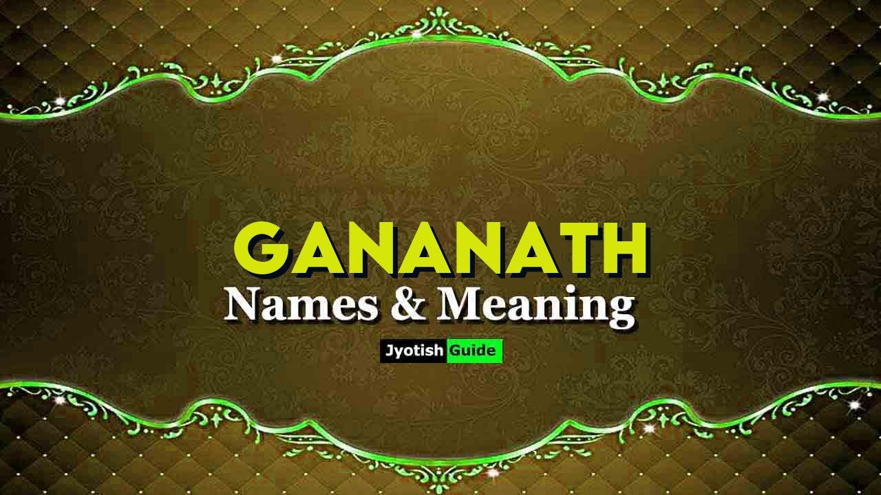 gananath name meaning