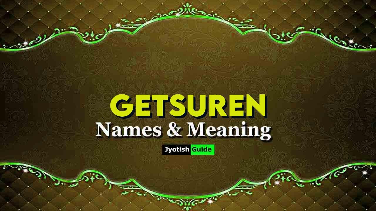 getsuren name meaning