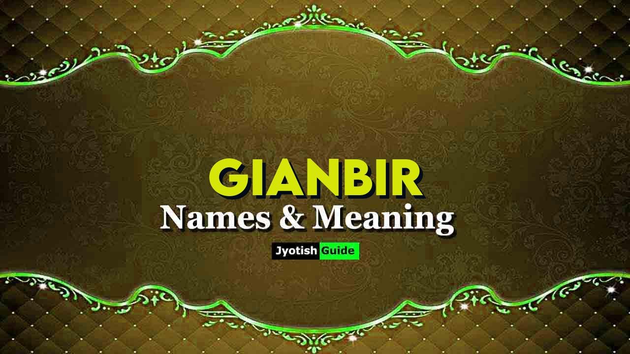 gianbir name meaning