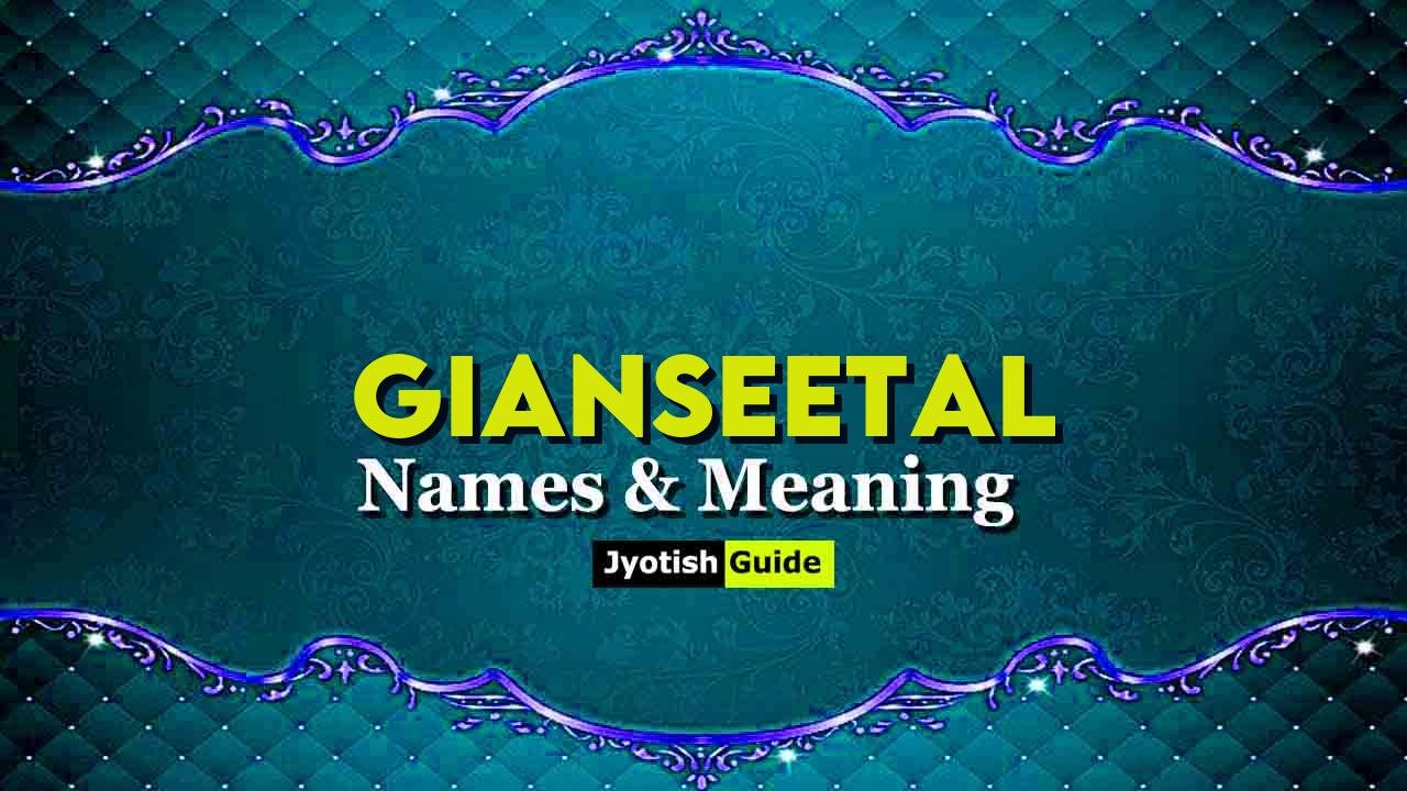 gianseetal name meaning