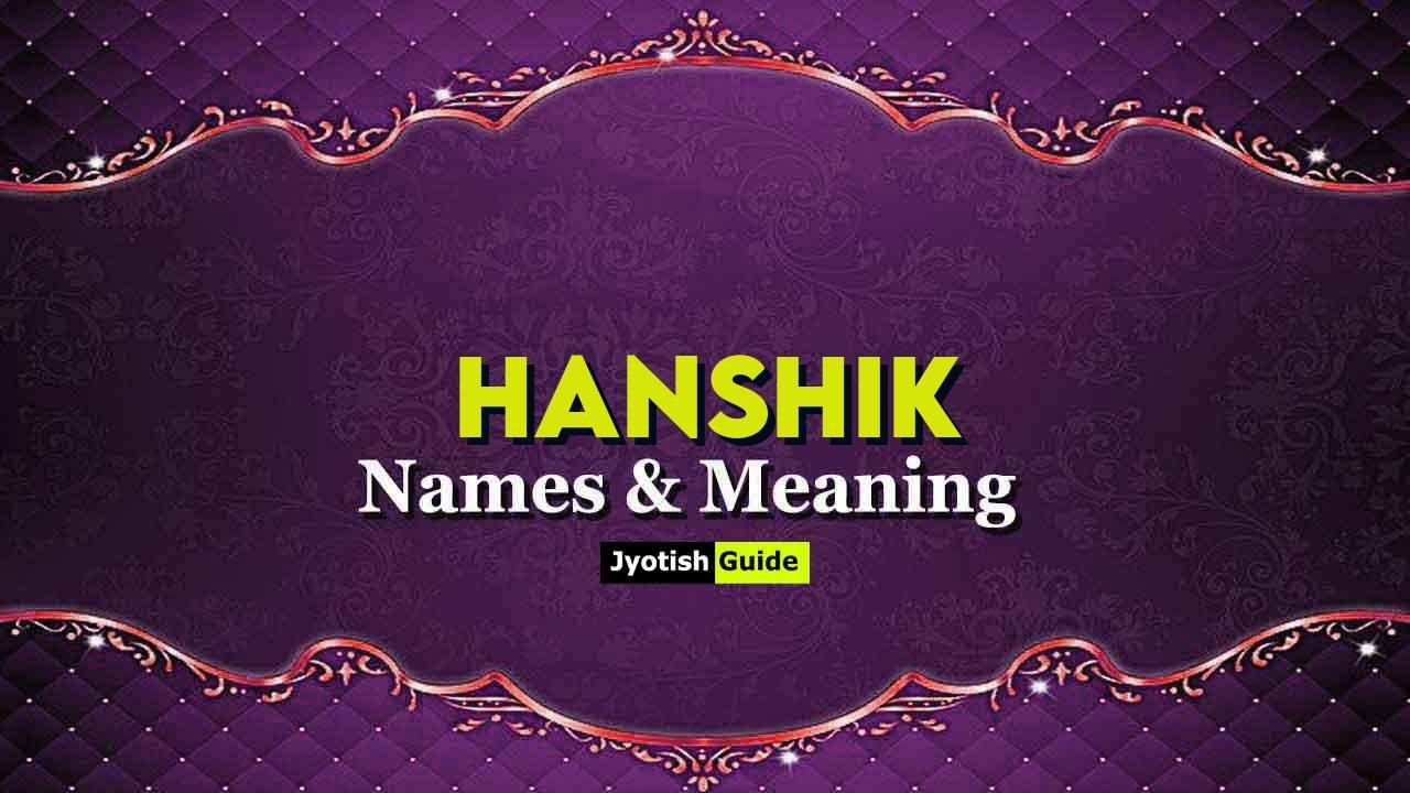 hanshik name meaning