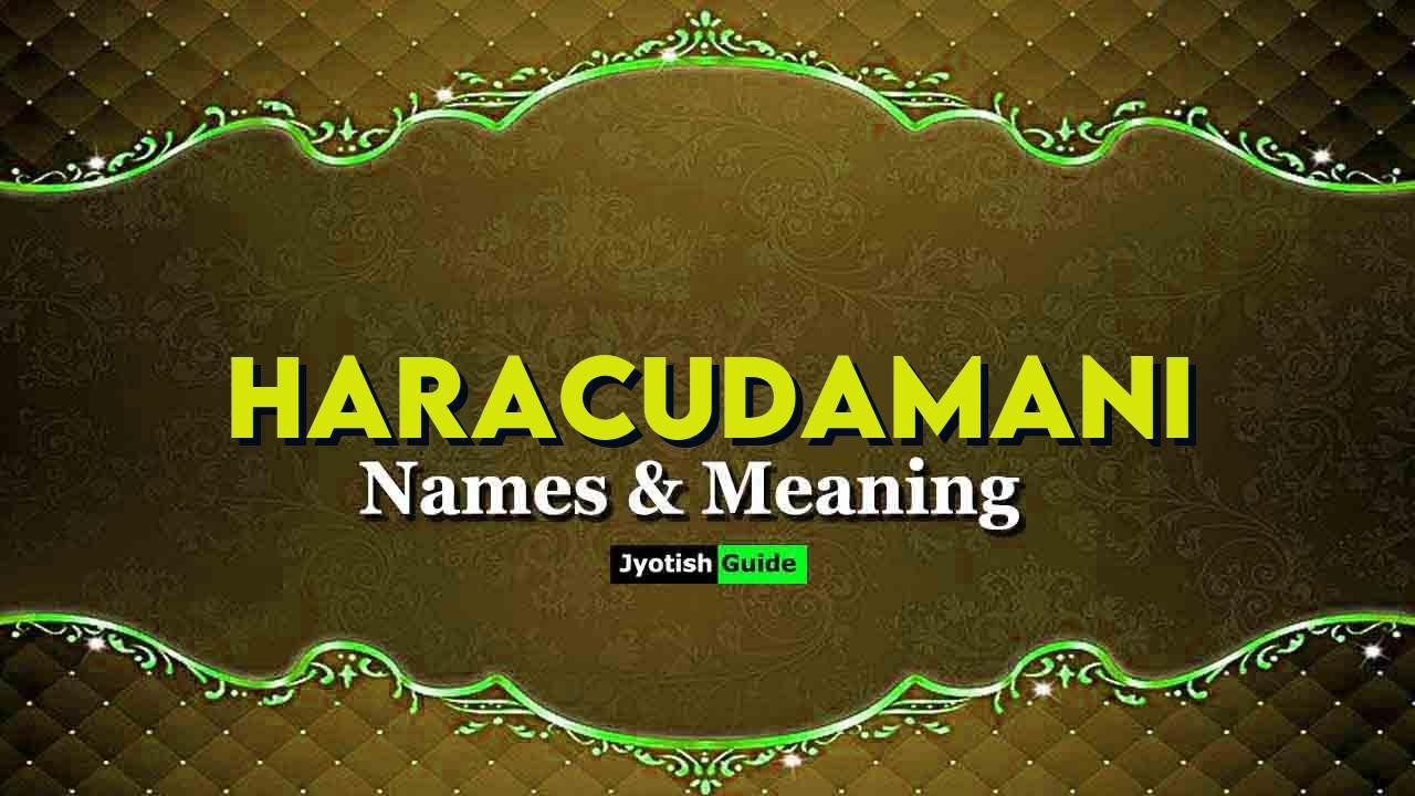 haracudamani name meaning