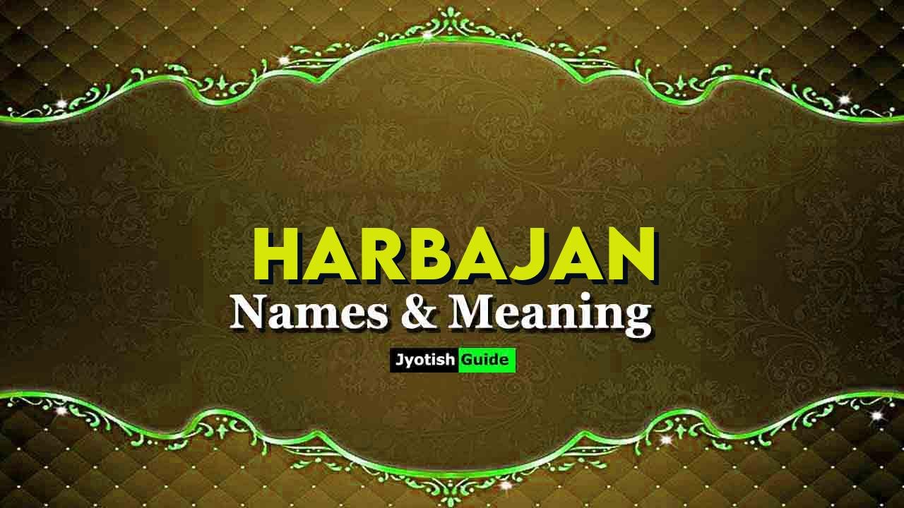 harbajan name meaning