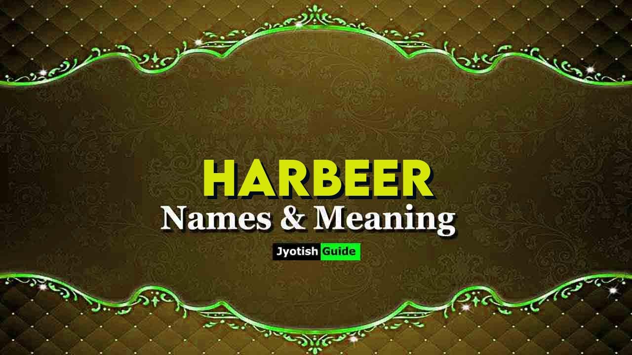 harbeer name meaning