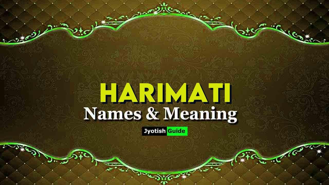 harimati name meaning