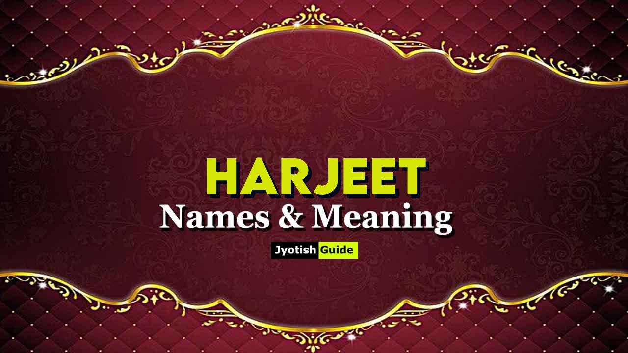 harjeet name meaning