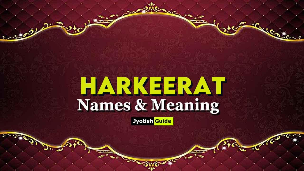 harkeerat name meaning
