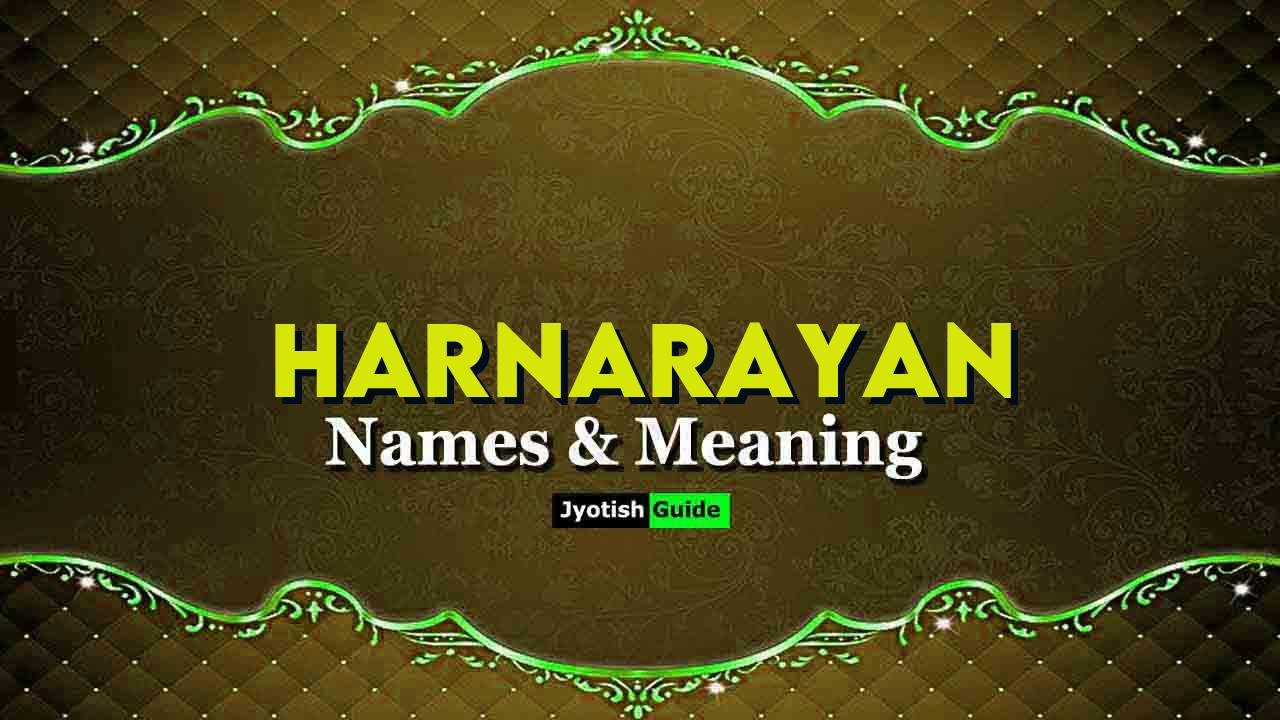 harnarayan name meaning