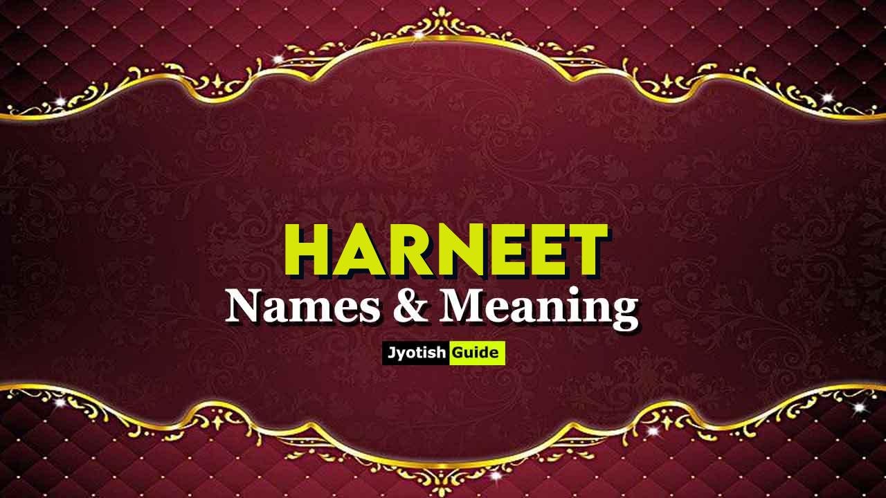 harneet name meaning