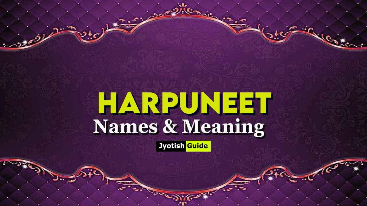 harpuneet name meaning