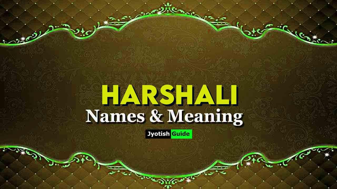 harshali name meaning
