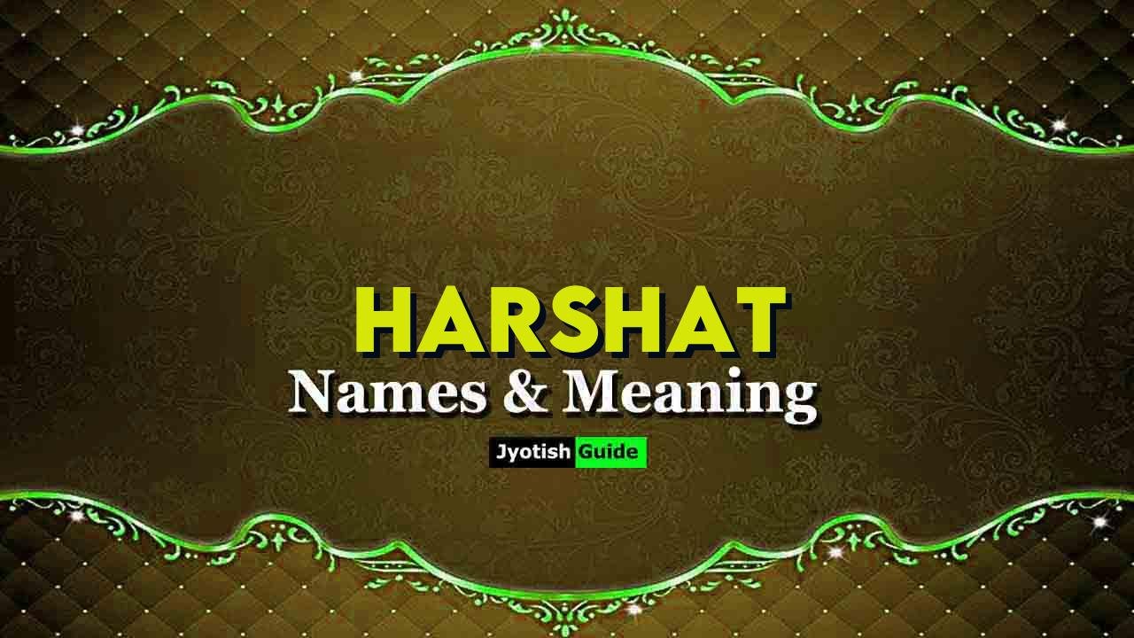 harshat name meaning