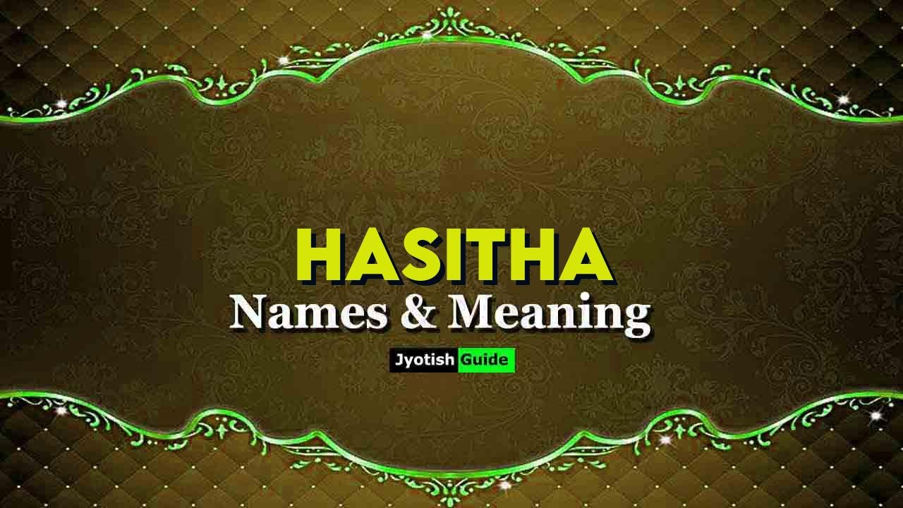 hasitha name meaning