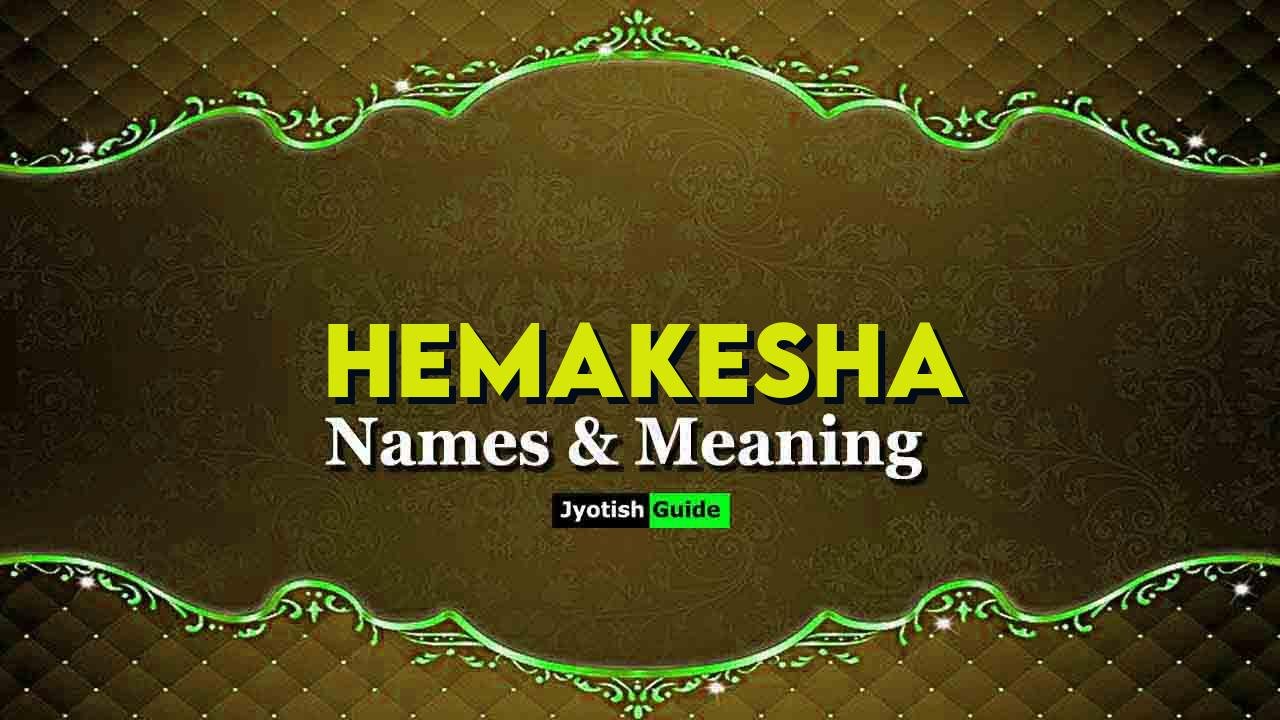 hemakesha name meaning