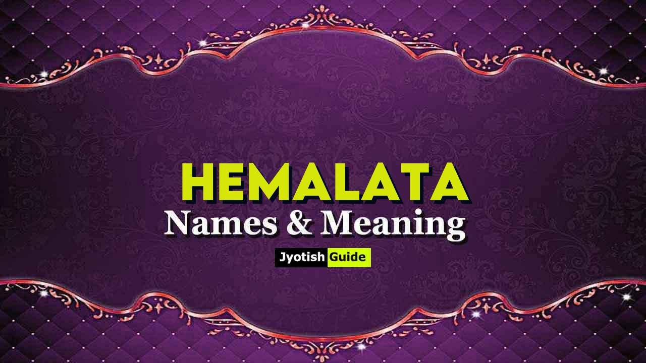 hemalata name meaning