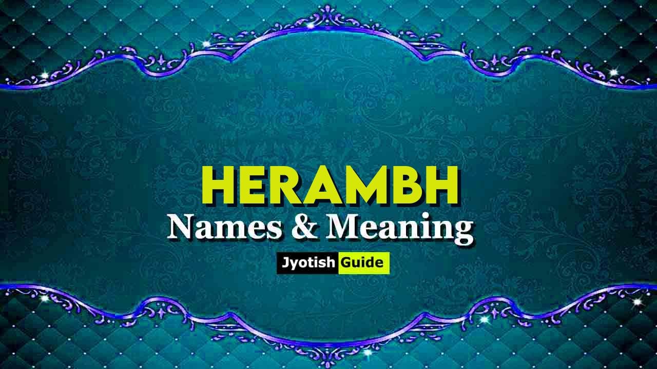herambh name meaning