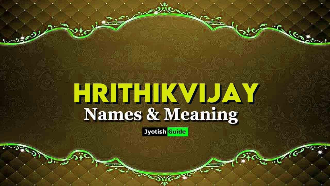 hrithikvijay name meaning