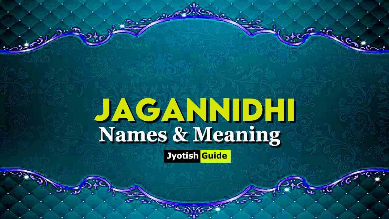 jagannidhi name meaning