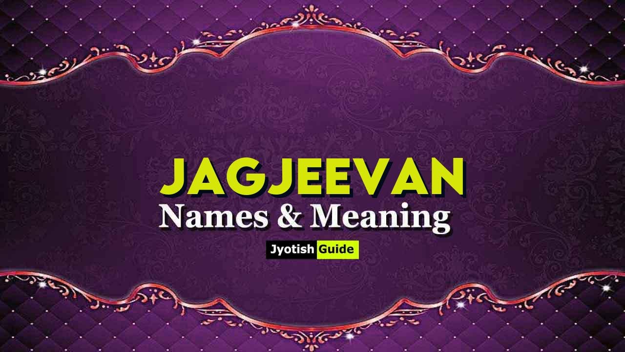 jagjeevan name meaning