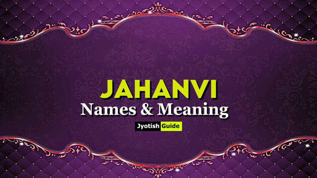 jahanvi name meaning