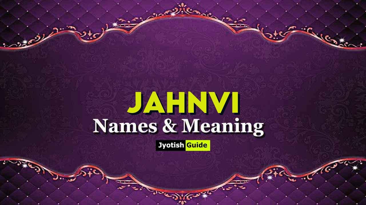 jahnvi name meaning