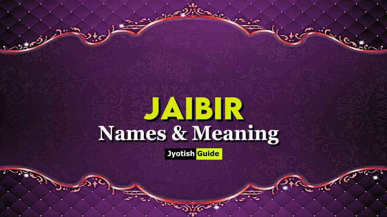 jaibir name meaning
