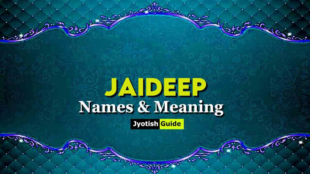 jaideep name meaning