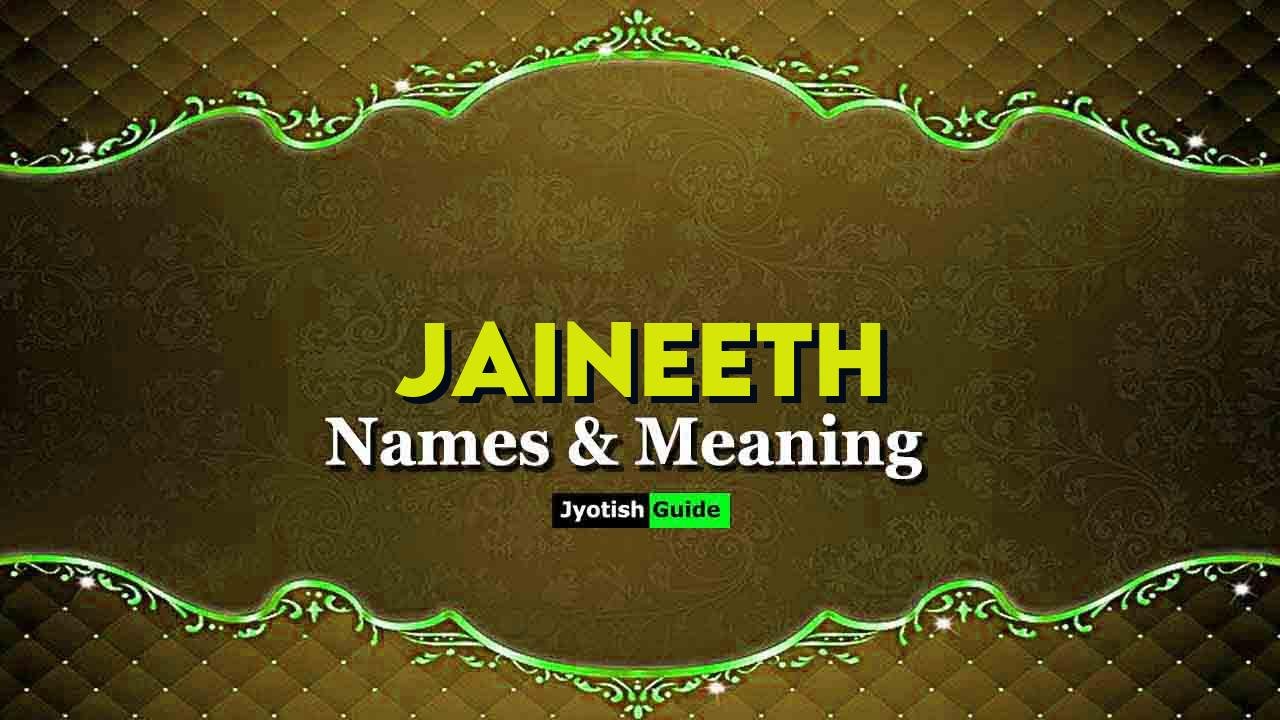 jaineeth name meaning