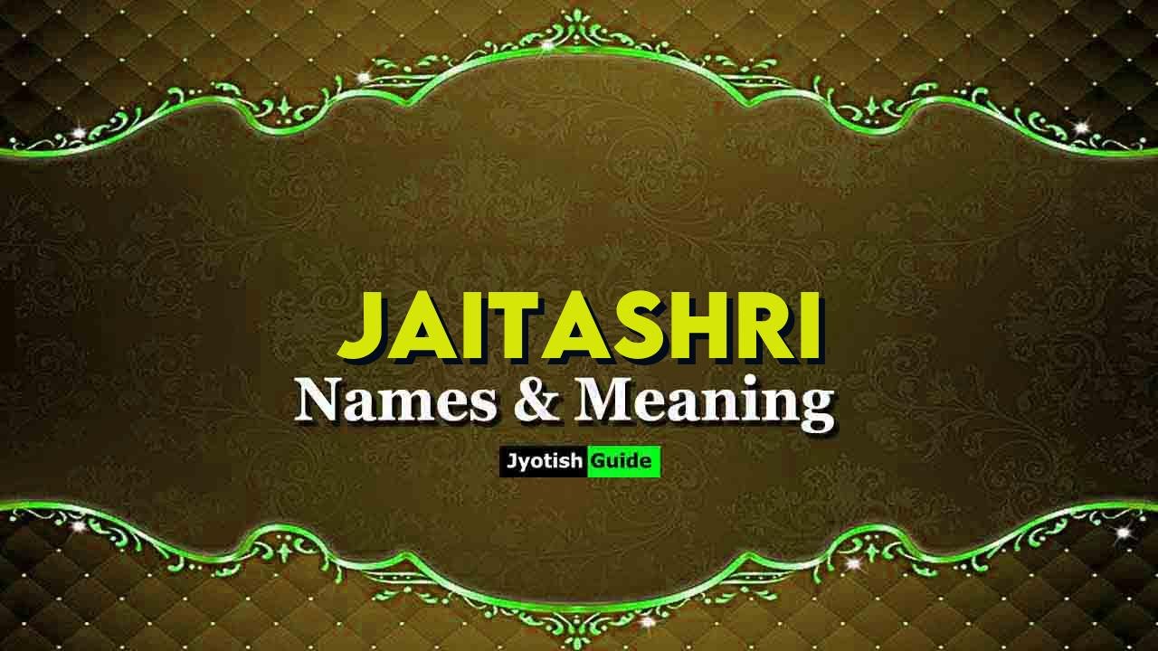 jaitashri name meaning