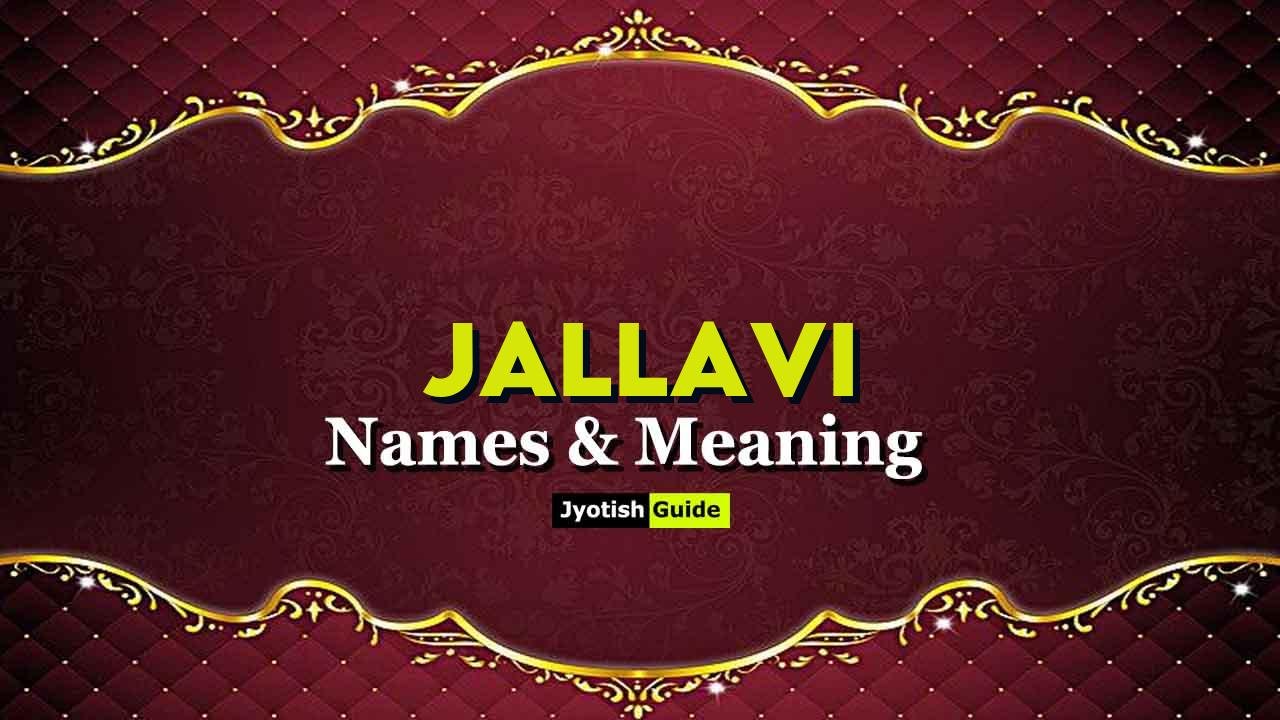 jallavi name meaning