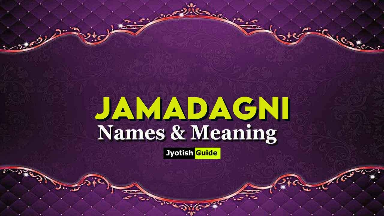 jamadagni name meaning