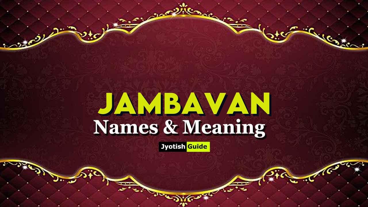 jambavan name meaning