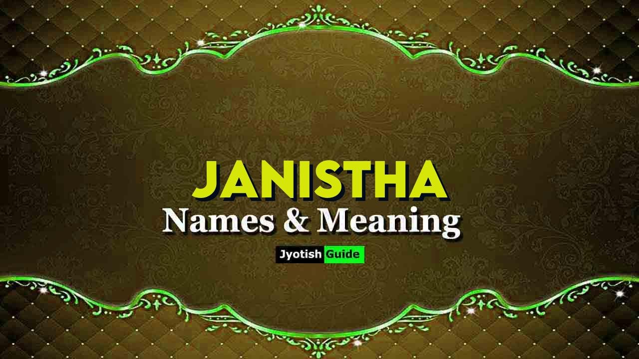 janistha name meaning