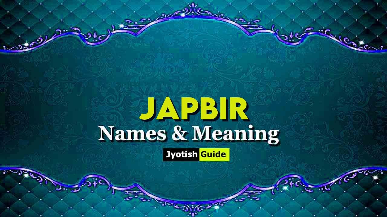 japbir name meaning