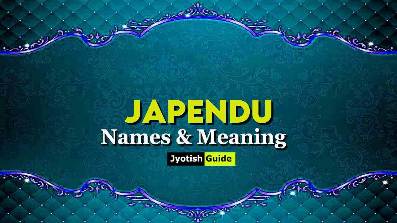 japendu name meaning