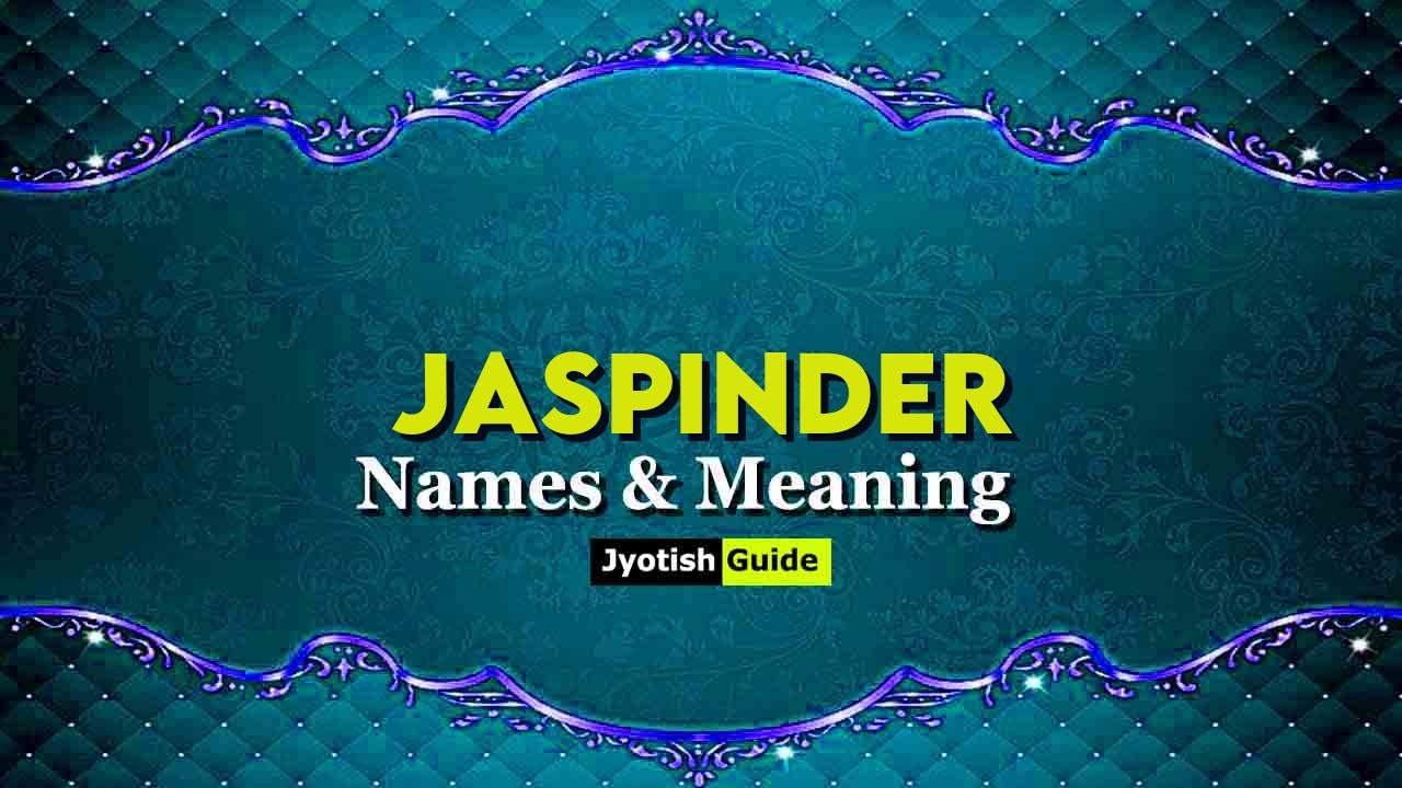 jaspinder name meaning