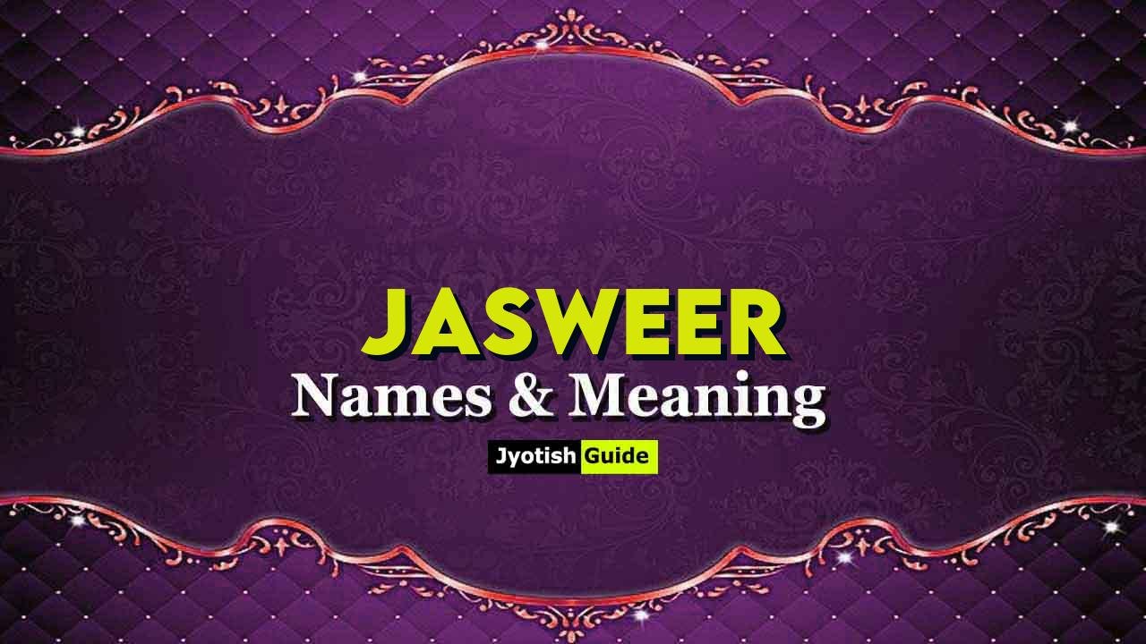 jasweer name meaning