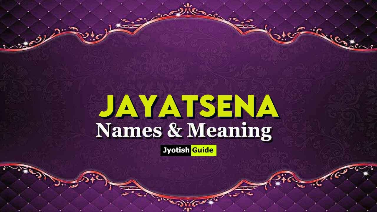 jayatsena name meaning