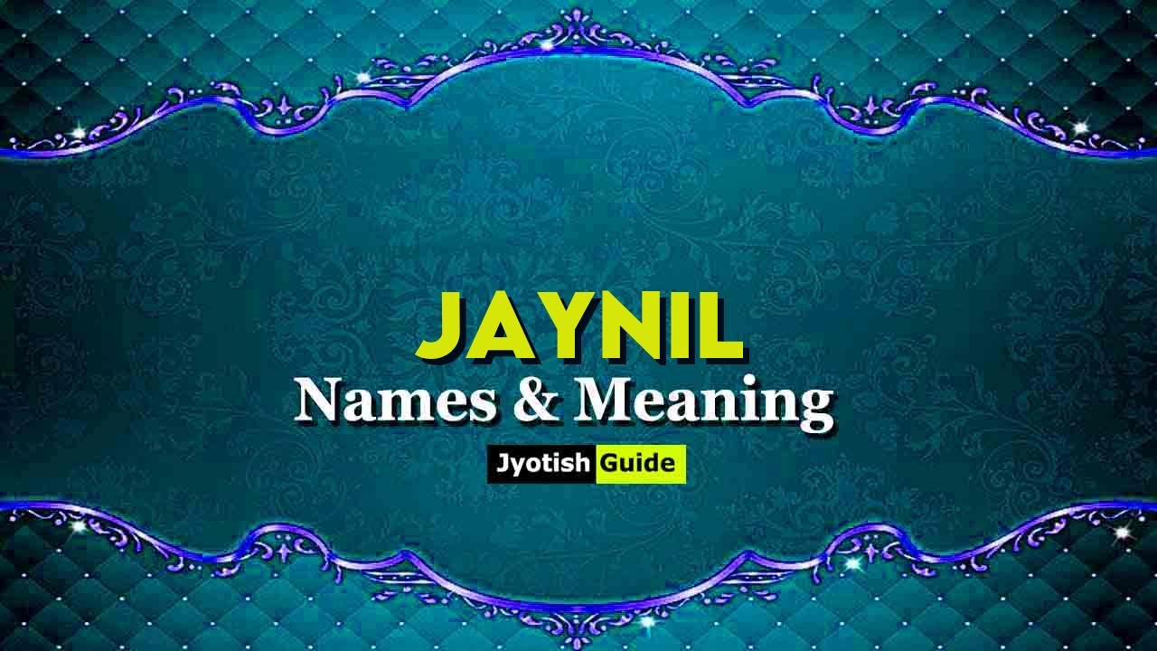 jaynil name meaning