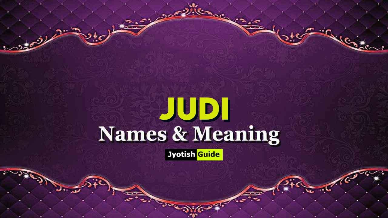 judi name meaning