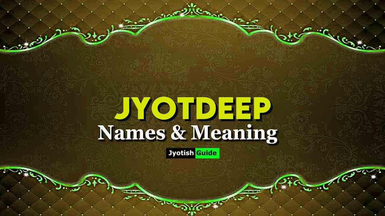 jyotdeep name meaning