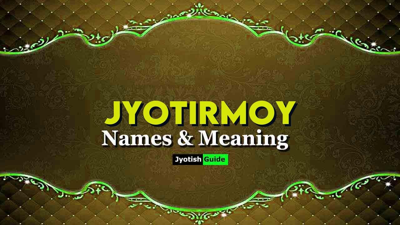jyotirmoy name meaning