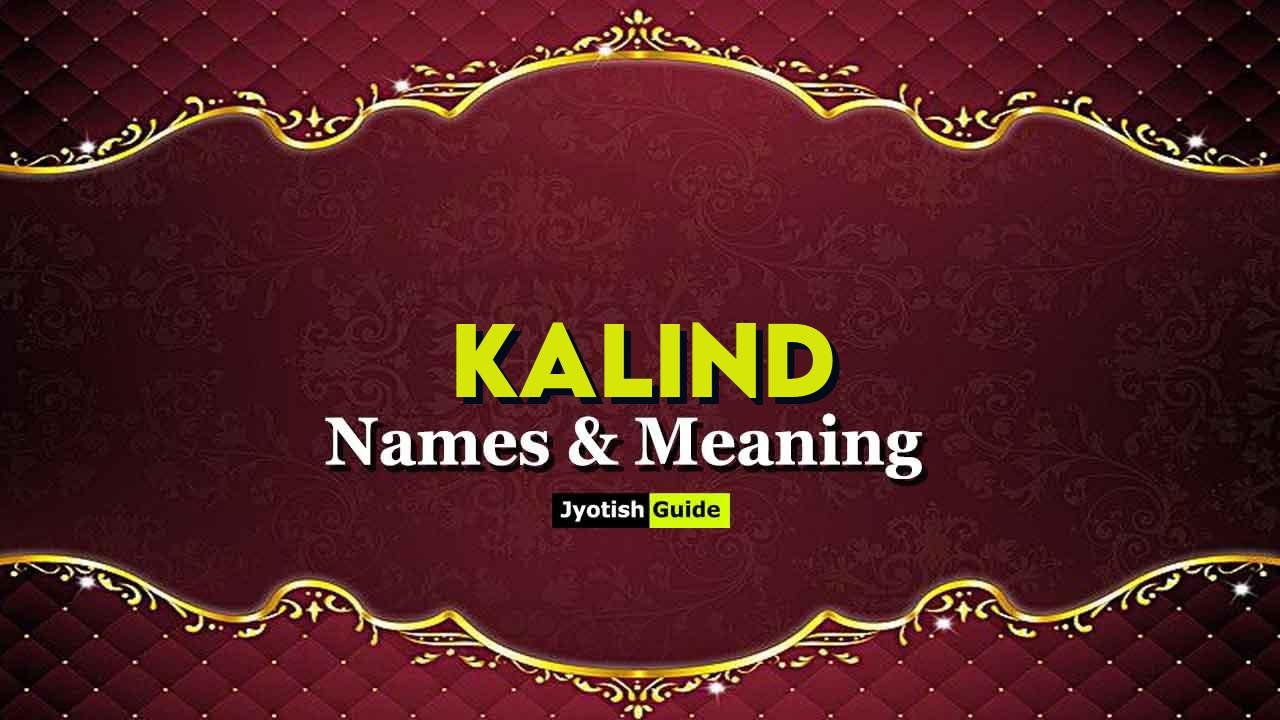 kalind name meaning