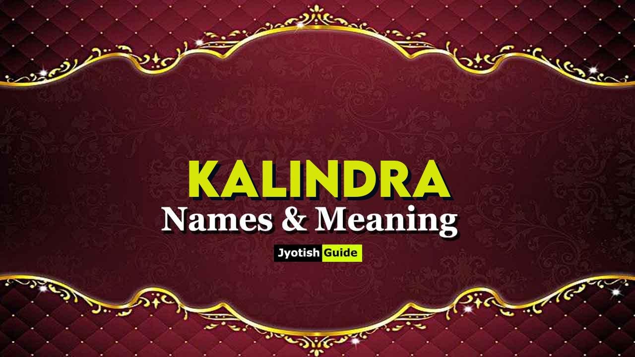 kalindra name meaning