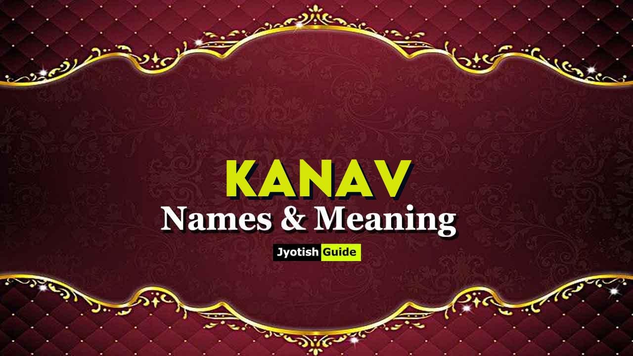 kanav name meaning