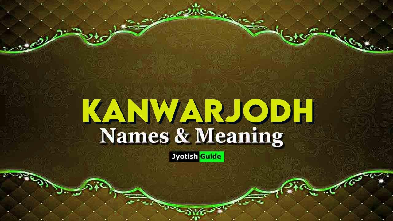 kanwarjodh name meaning