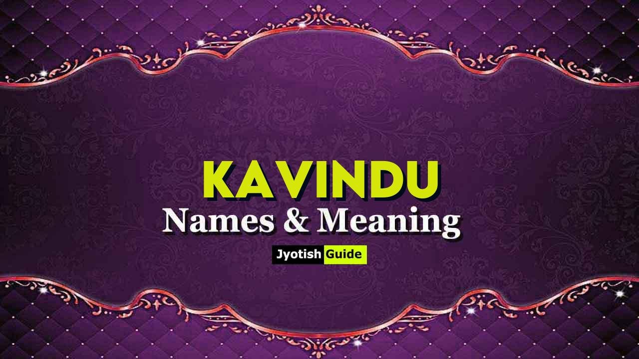kavindu name meaning
